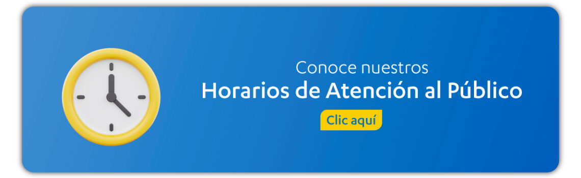 Horarios de atención