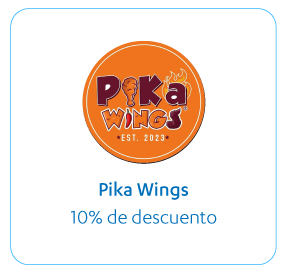 Pika Wings, 10% de Descuento en toda la Tienda