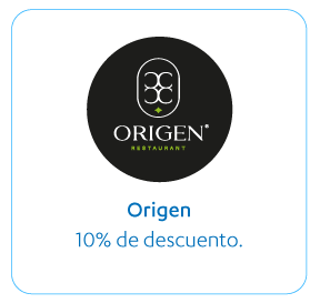 ORIGEN, 10% de Descuento en toda la Tienda